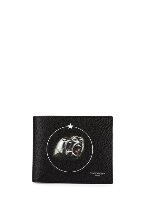 Givenchy Monkey Brothers Bifold Wallet, Black 